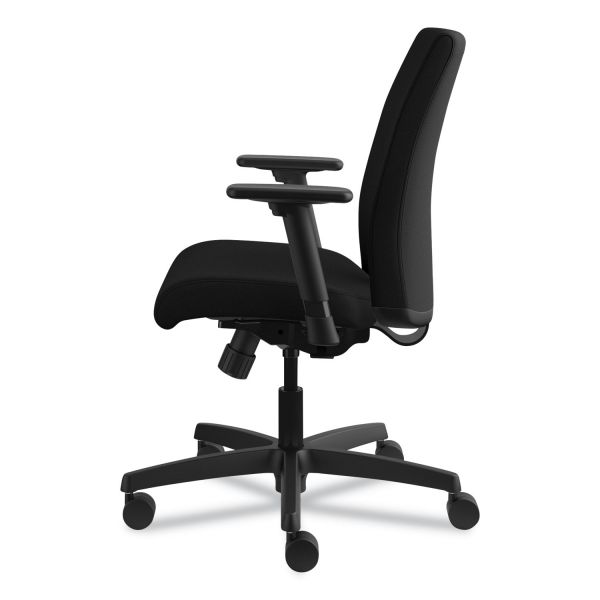 HON Ignition Series Fabric Low-Back Task Chair， Supports Up to 300 lb， 17