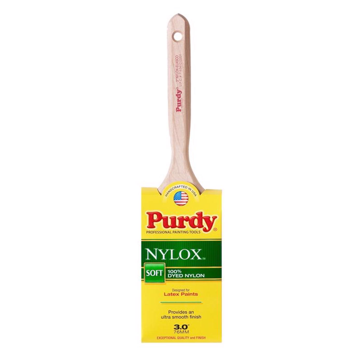 Purdy Nylox Elasco 3 in. Soft Flat Trim Paint Brush