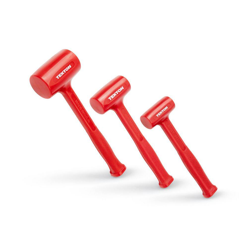 TEKTON 13 oz.21 oz.39 oz. Dead Blow Hammer Set (3-Piece) HDB93001