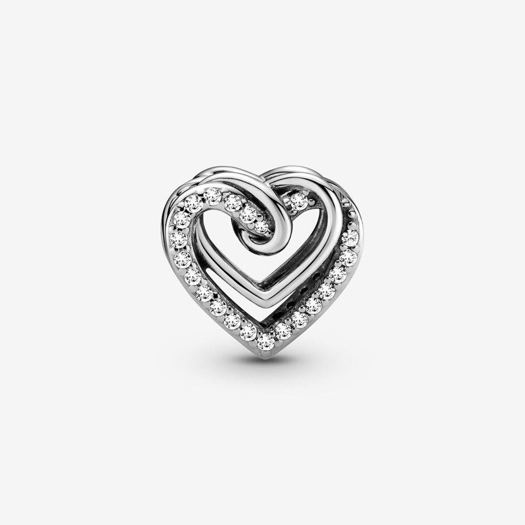 PANDORA  Sparkling Entwined Hearts Charm