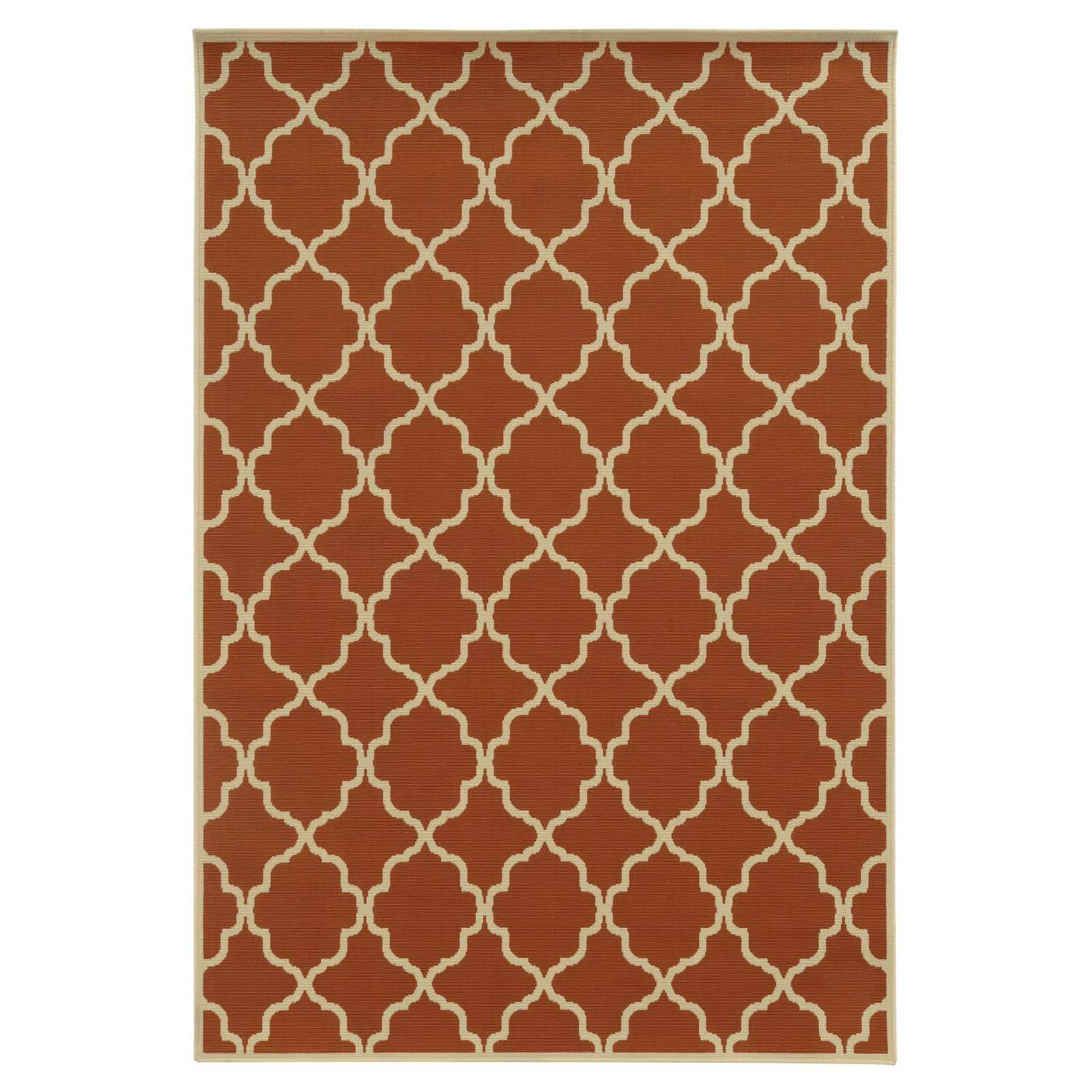 Avalon Home Roanoke Scalloped Lattice Indoor/Outdoor Area Rug