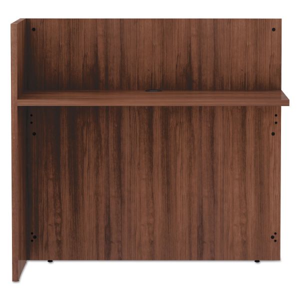 Alera Valencia Series Reversible Reception Return， 44.13w x 23.63d x 41.5h， Modern Walnut