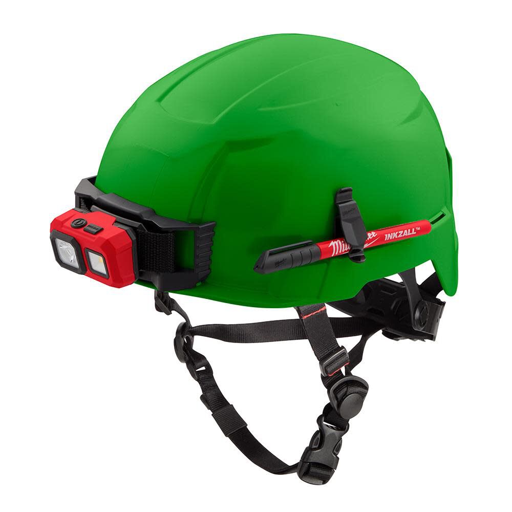 MW Green Safety Helmet with BOLT Class E 48-73-1307 from MW