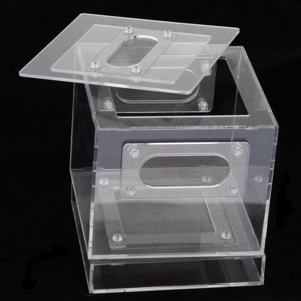 Reptiles Feeding Container Hedgehogs Breeding Tanks Box Case for Turtle S