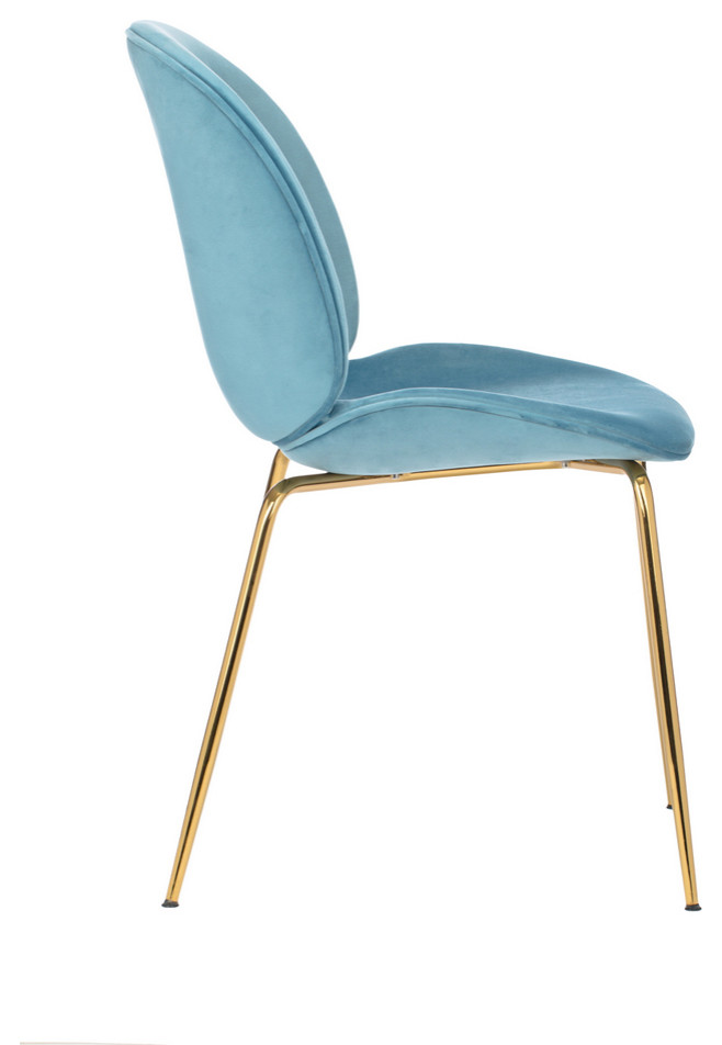 Pony Series Glamorous Fabric Upholstered Side/Dining Accent Chair   Midcentury   Dining Chairs   by Ariel Block  Houzz