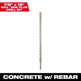 MW 78 in. x 18 in. 4-Cutter SDS-PLUS Carbide Drill Bit 48-20-8336