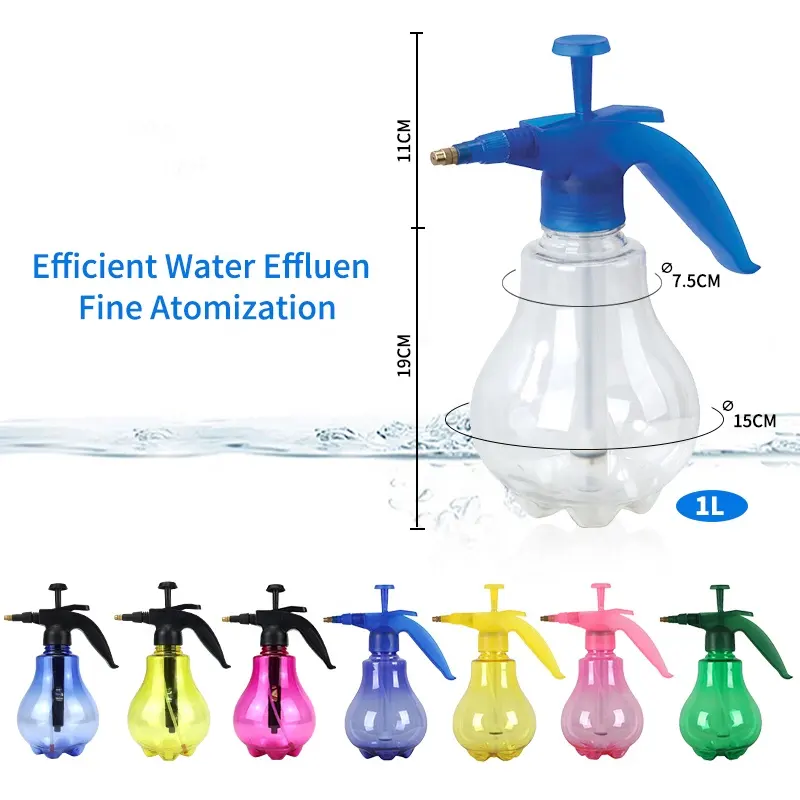 1L Indoor watering can Water Sprayer Succulent Hand pressure Pump Spray Bottle mister mist for Indoor and Outdoor  Gardening