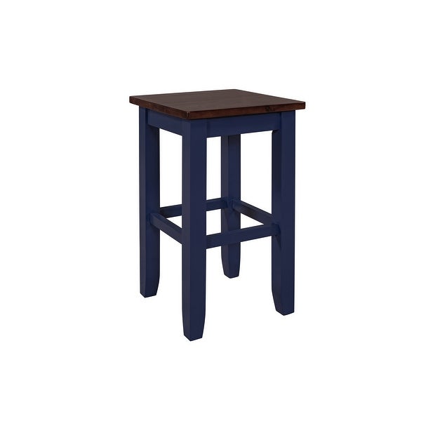 Farmhouse Counter Height Dining Stools with Footrest