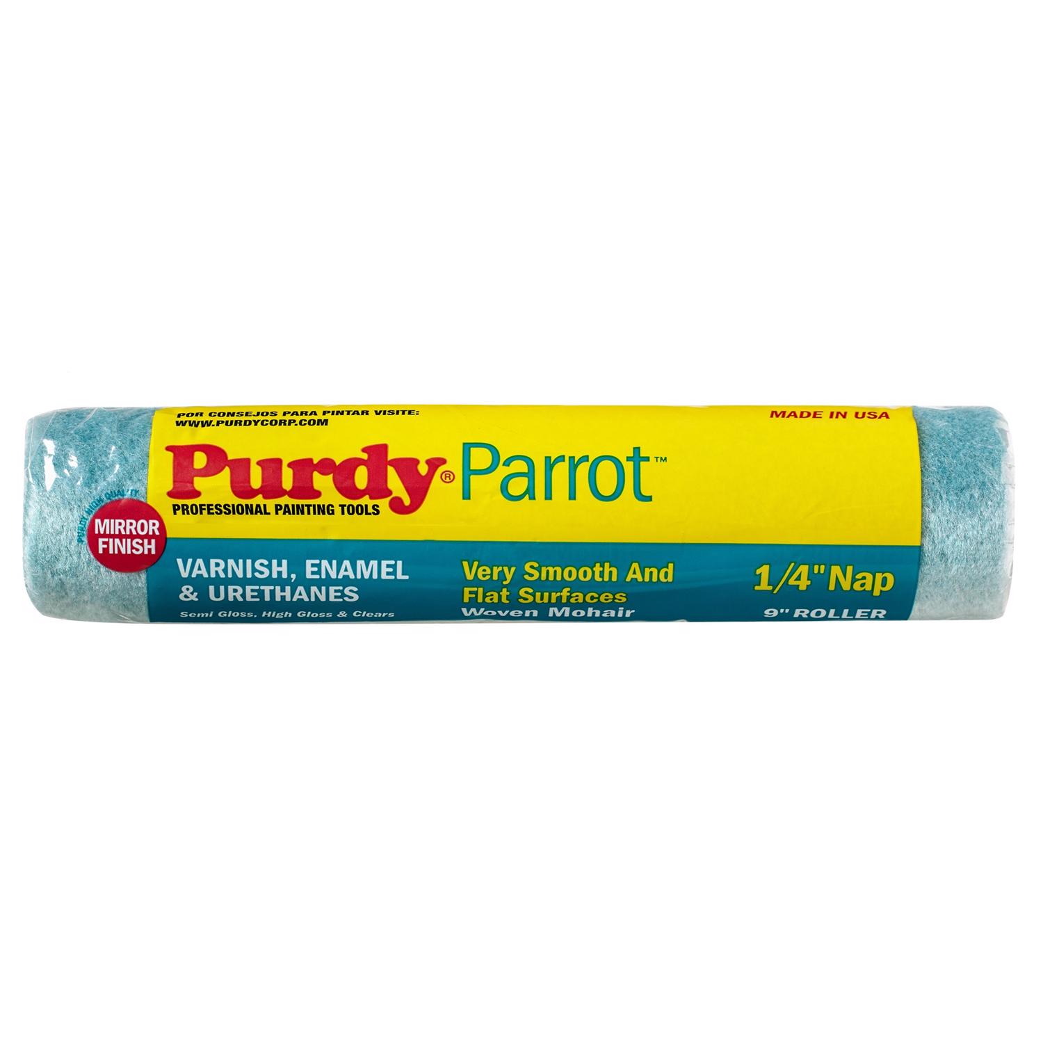 Purdy Parrot Mohair Blend 9 in. W X 1/4 in. Paint Roller Cover 1 pk