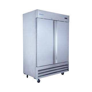 Norpole 48 cu. ft. 2-Door Commercial Upright Reach-In Freezer in Stainless Steel NP2F