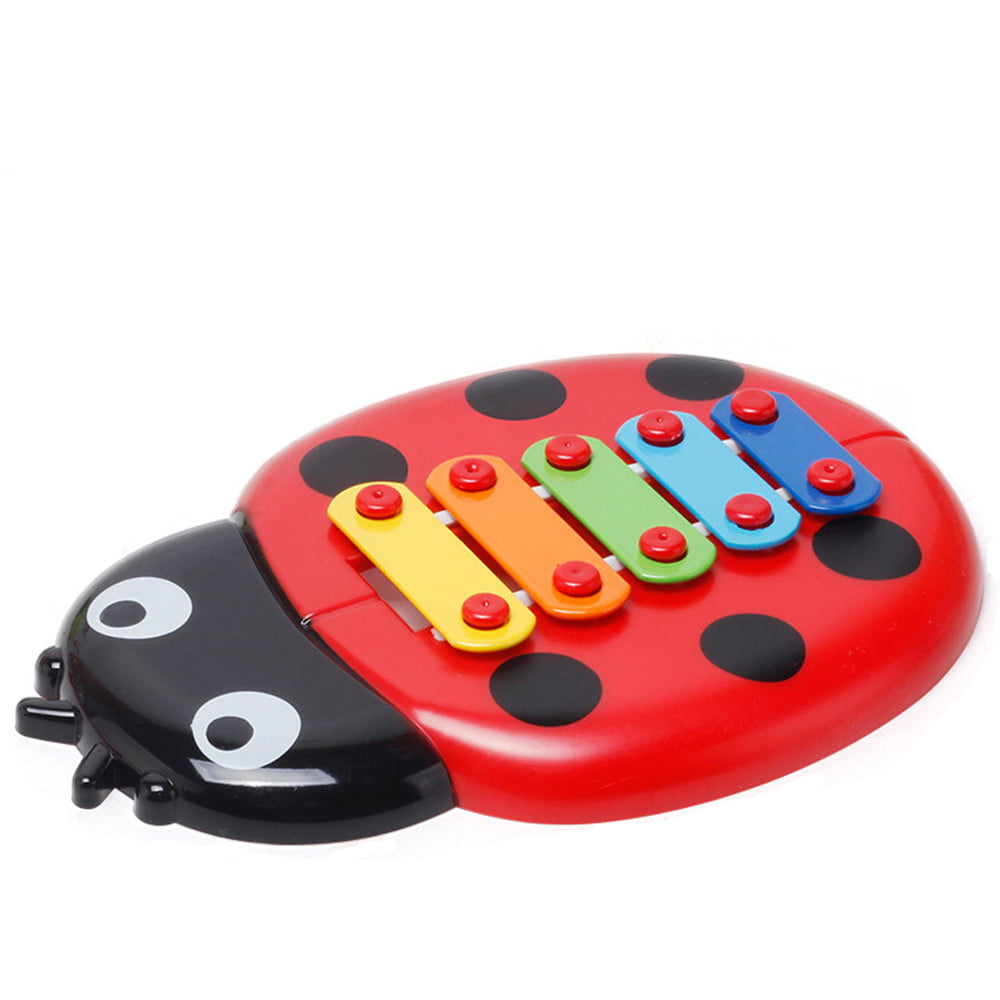 Egmy Colorful Ladybird Baby Kid 8-Note Xylophone Musical Toys Wisdom Development