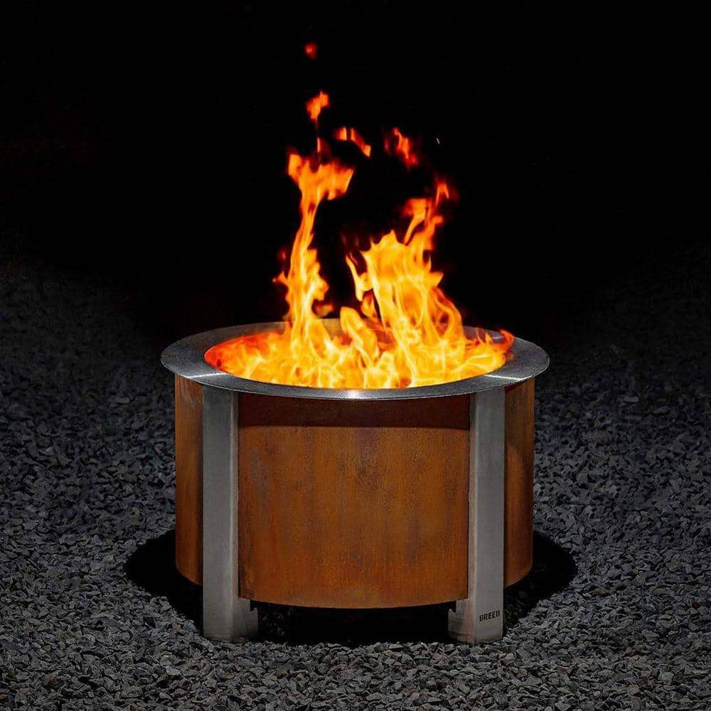 Breeo X Series 19 Smokeless Fire Pit in Corten Steel BR-X19P