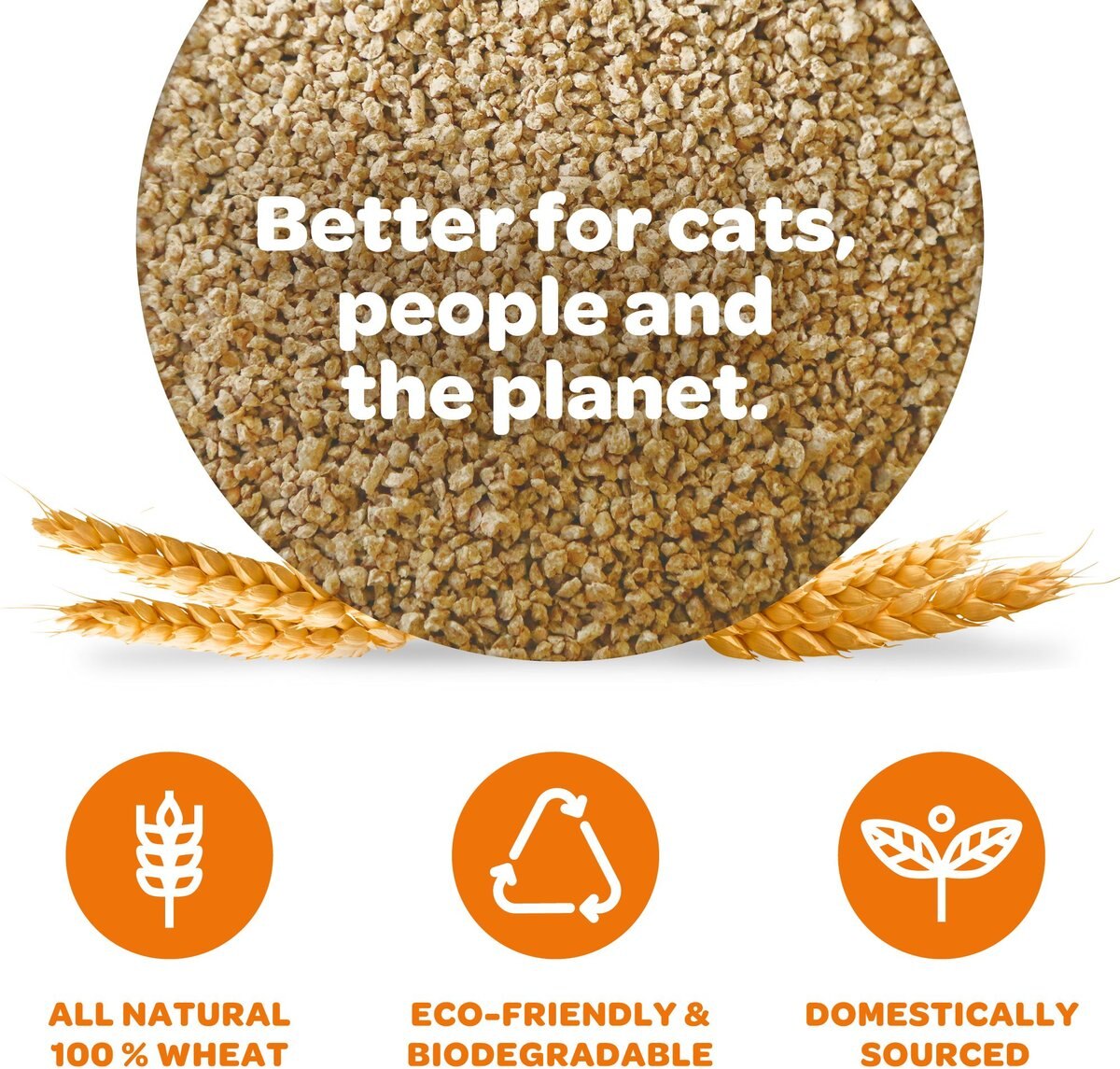 sWheat Scoop Premium+ Unscented Clumping Wheat Cat Litter