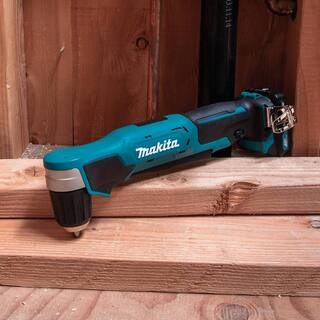 Makita 12V max CXT Lithium-Ion Cordless 38 in. Right Angle Drill Kit (2.0 Ah) AD04R1