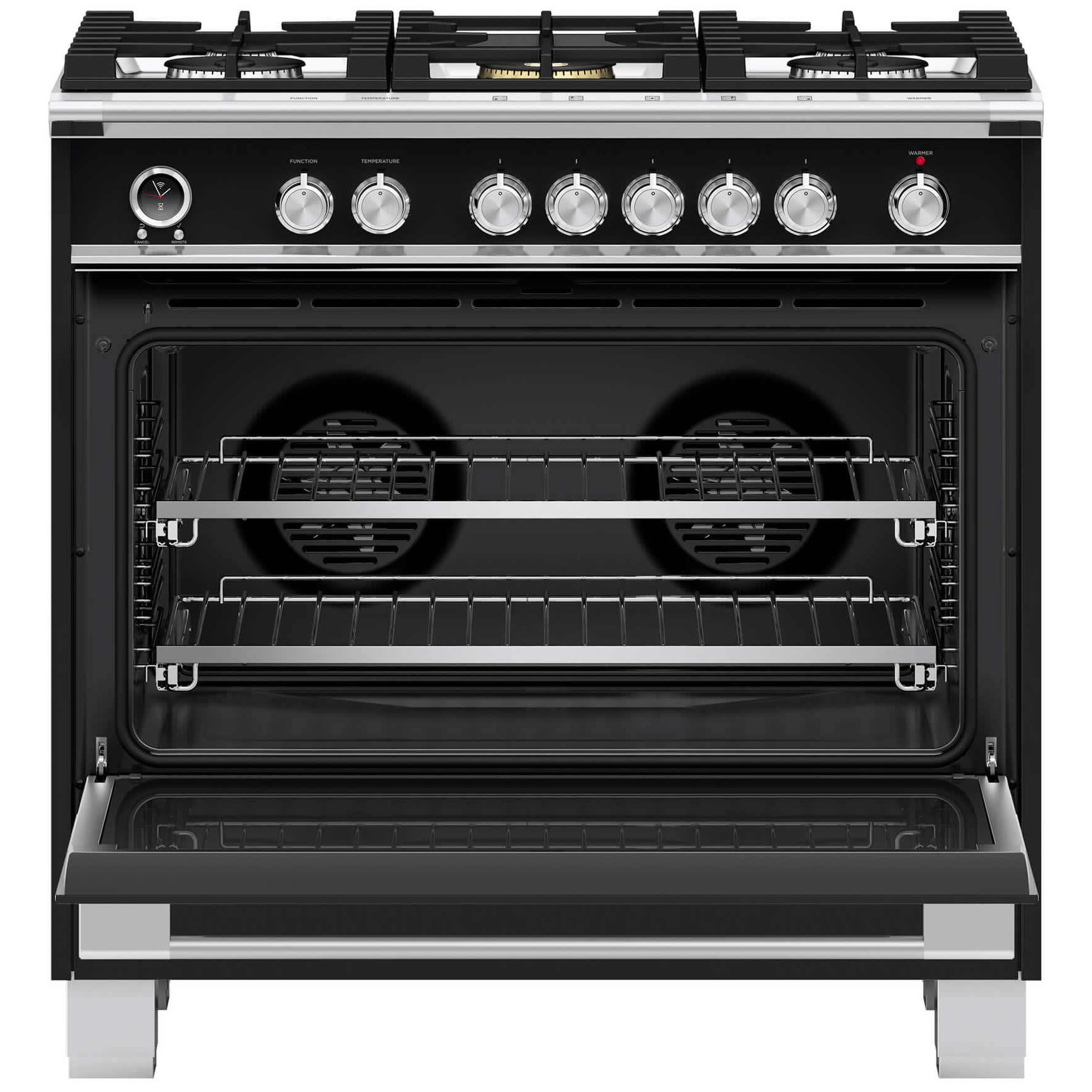 Fisher & Paykel 36-inch Freestanding Dual-Fuel Range with Aero Pastry? OR36SCG6B1