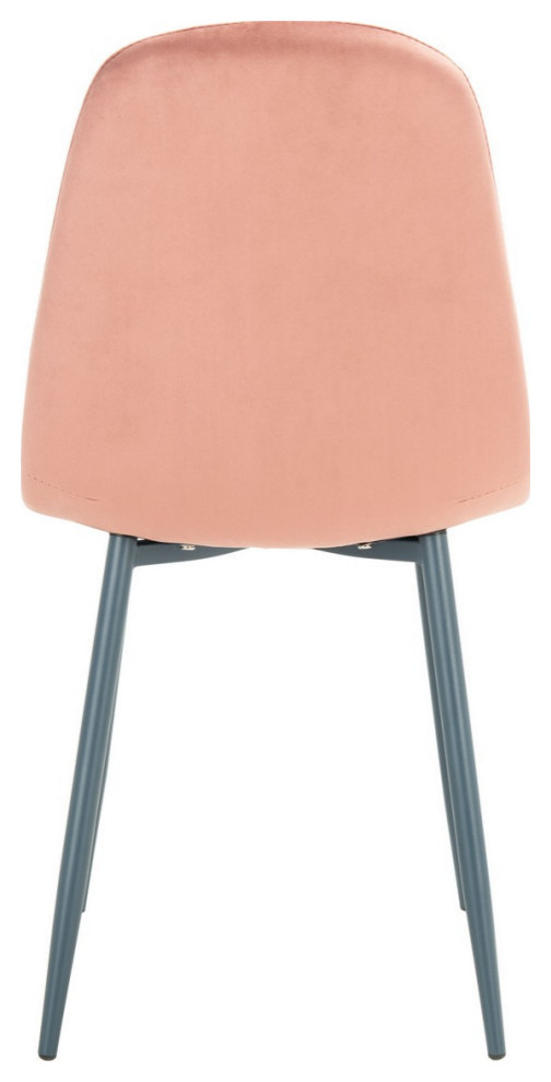 Vonda Dining Chair  Set of 2  Pink/Dark Gray   Midcentury   Dining Chairs   by Rustic Home Furniture Deco  Houzz