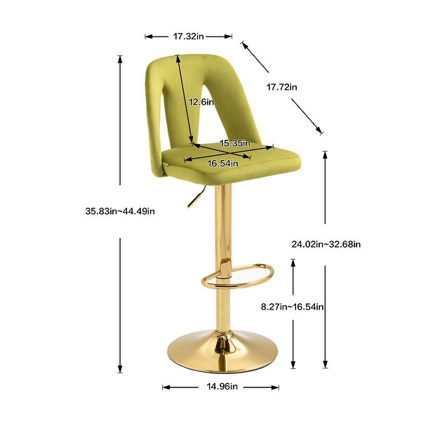 Mordern Bar Stools with Back and Footrest bar Chairs