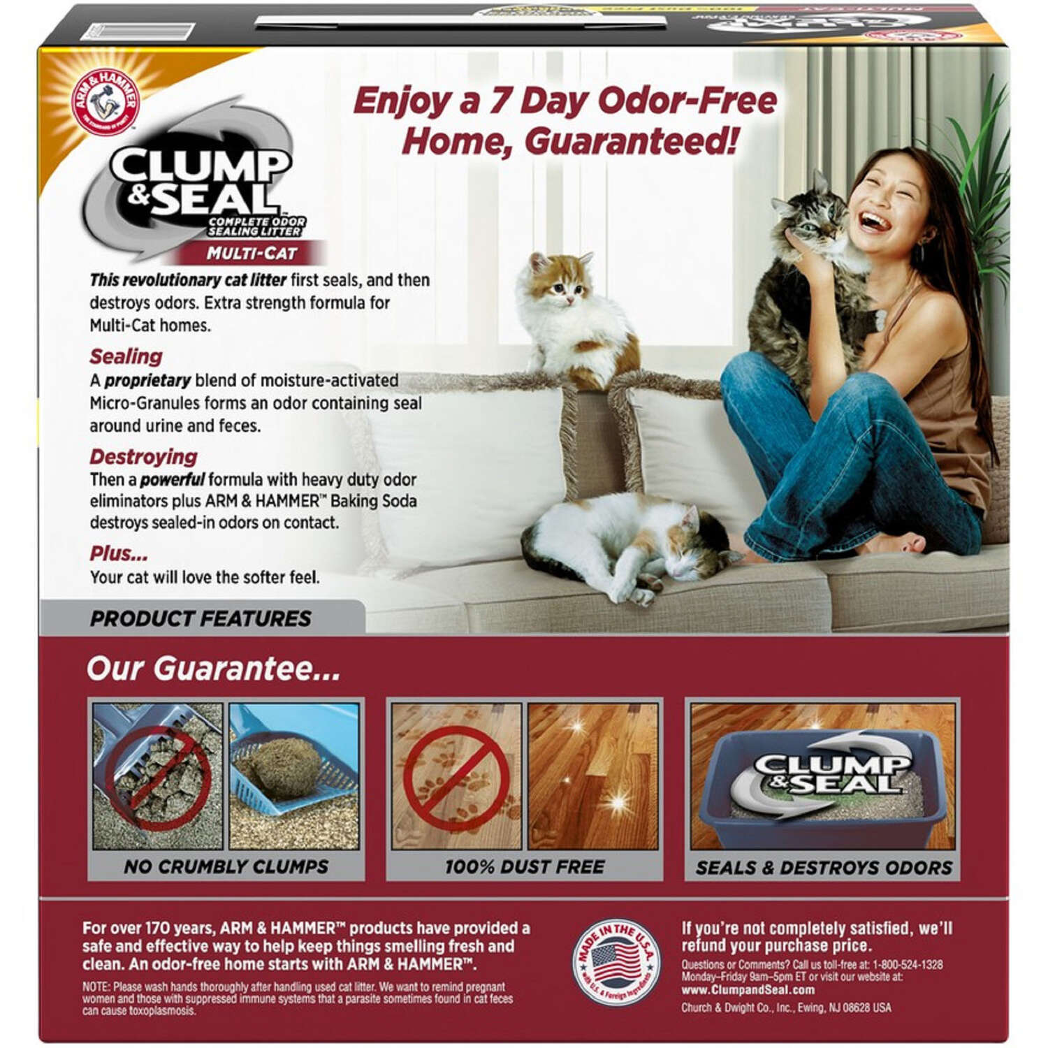 Arm and Hammer Clump and Seal Cat Litter 14 lb