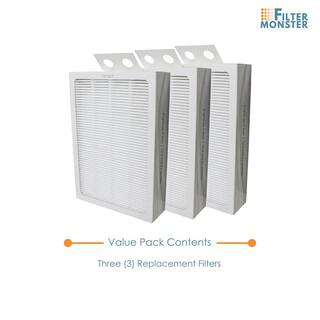 FILTER-MONSTER Replacement Filter Compatible with Blueair 500600 Series Particle Filter 3 Pack BA500600FM1