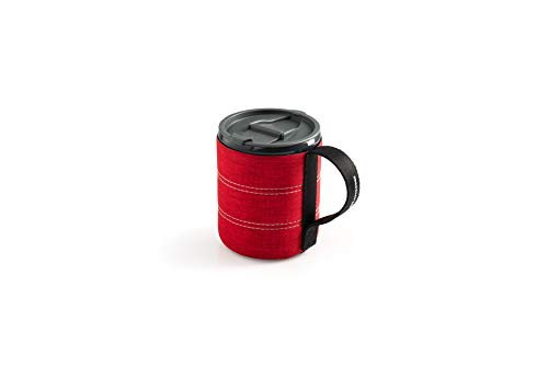 GSI Outdoors Infinity Lightweight Backpacker Mug for Camping and Backpacking - 17 oz - Heathered Red