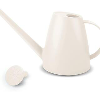 Dyiom 0.5 Gal. White Watering Can for Outdoor Watering Plants with Long Spout B08QSB839K