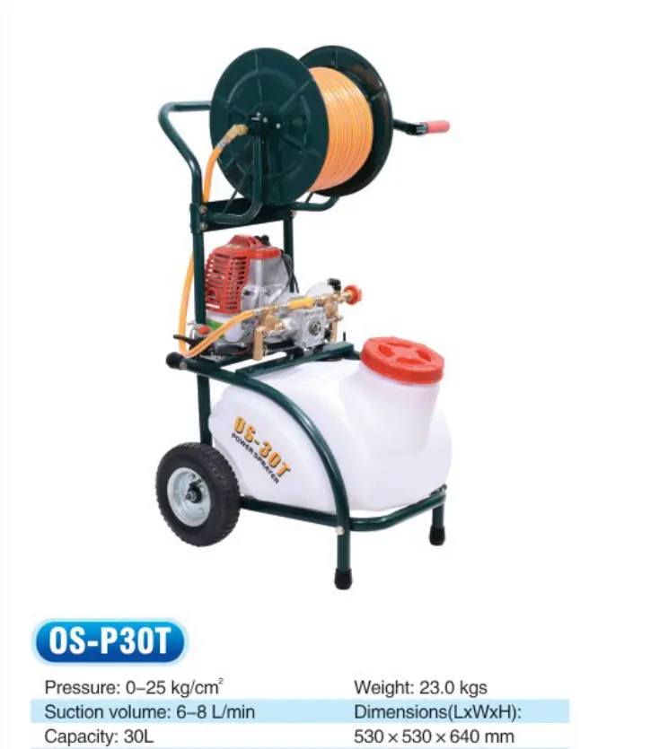 Seasummer High Quality 2 Stroke Gasoline Engine Sprayer OS P30T OS P60T  Power Sprayer 30L 50L