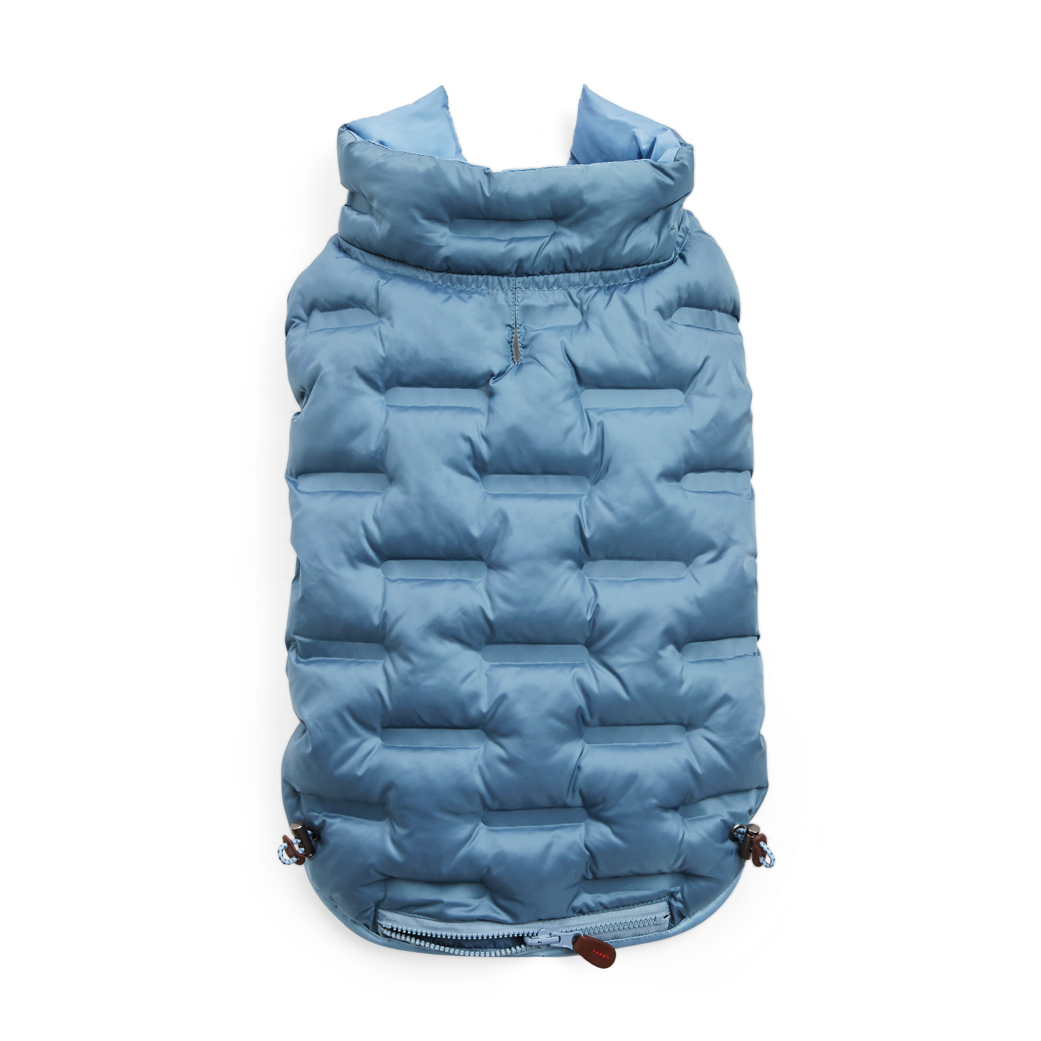 Reddy Blue Puffer Dog Vest， X-Small