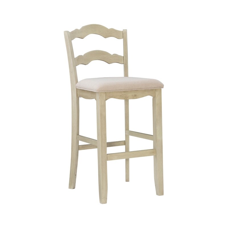 Fulton White Washed Bar Stool