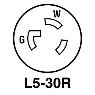 Legrand Pass  Seymour Turnlok 30 Amp 125-Volt NEMA L5-30R Locking Receptacle L530RCCV3