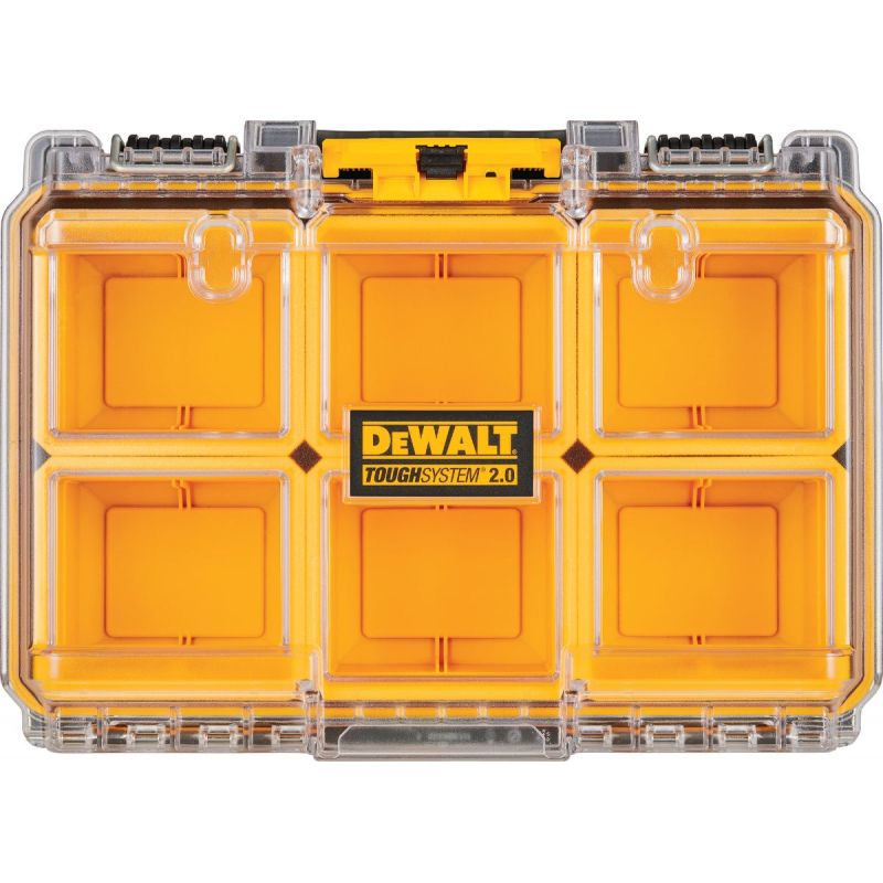 DW ToughSystem Deep Compact Toolbox Organizer Blackamp Yellow