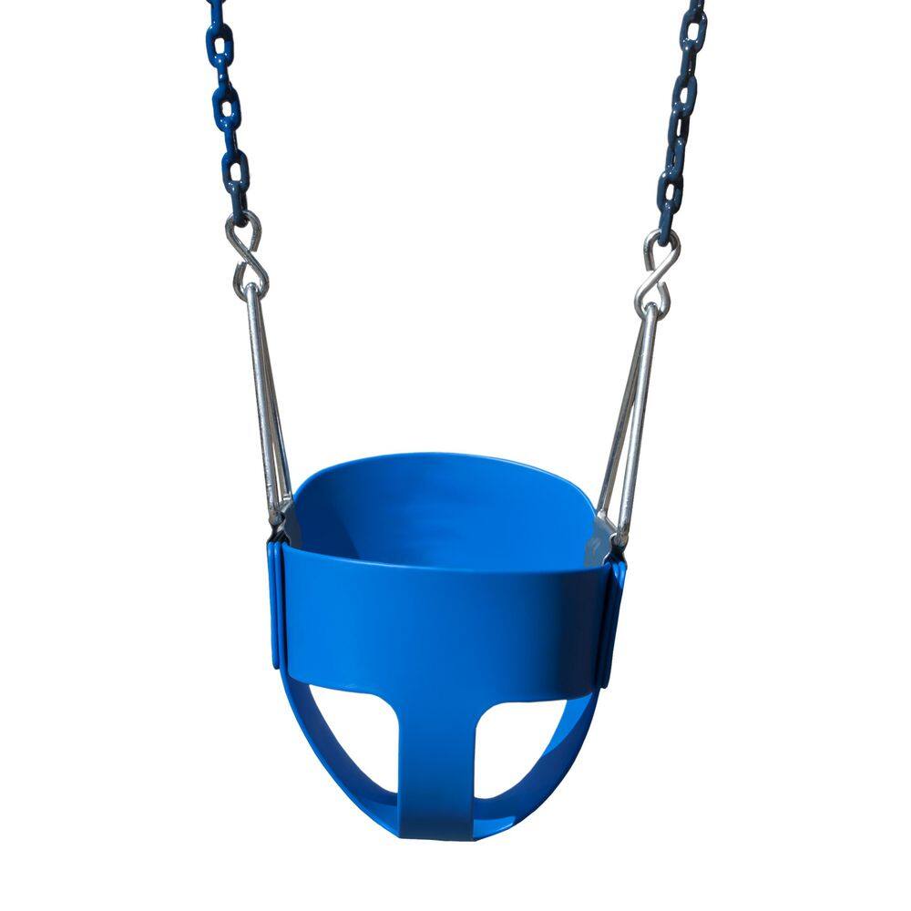 Gorilla Playsets Blue Commercial Full-Bucket Swing Assembly 29-6601-02-02