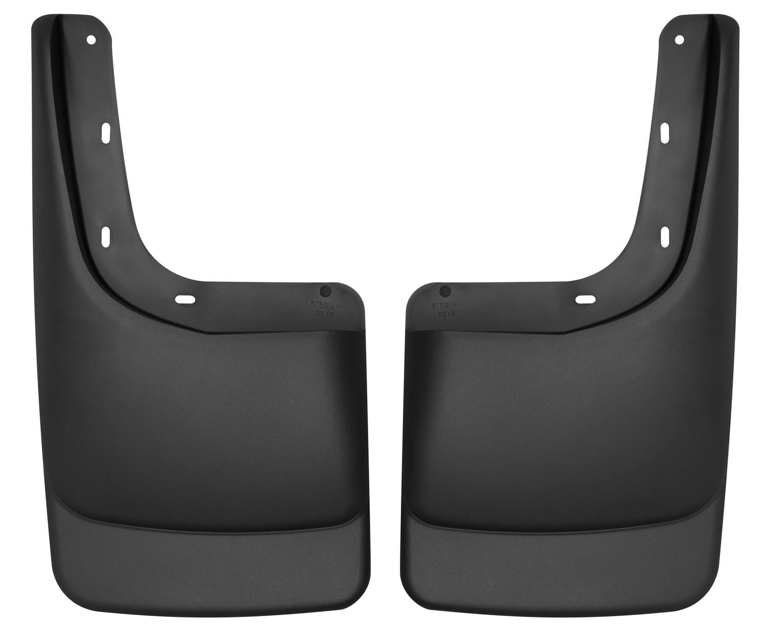 Husky Liners Custom Mud Guards Rear Mud Guards Black Fits 04-14 F150; w/ OEM Fender Flares， w/running boards