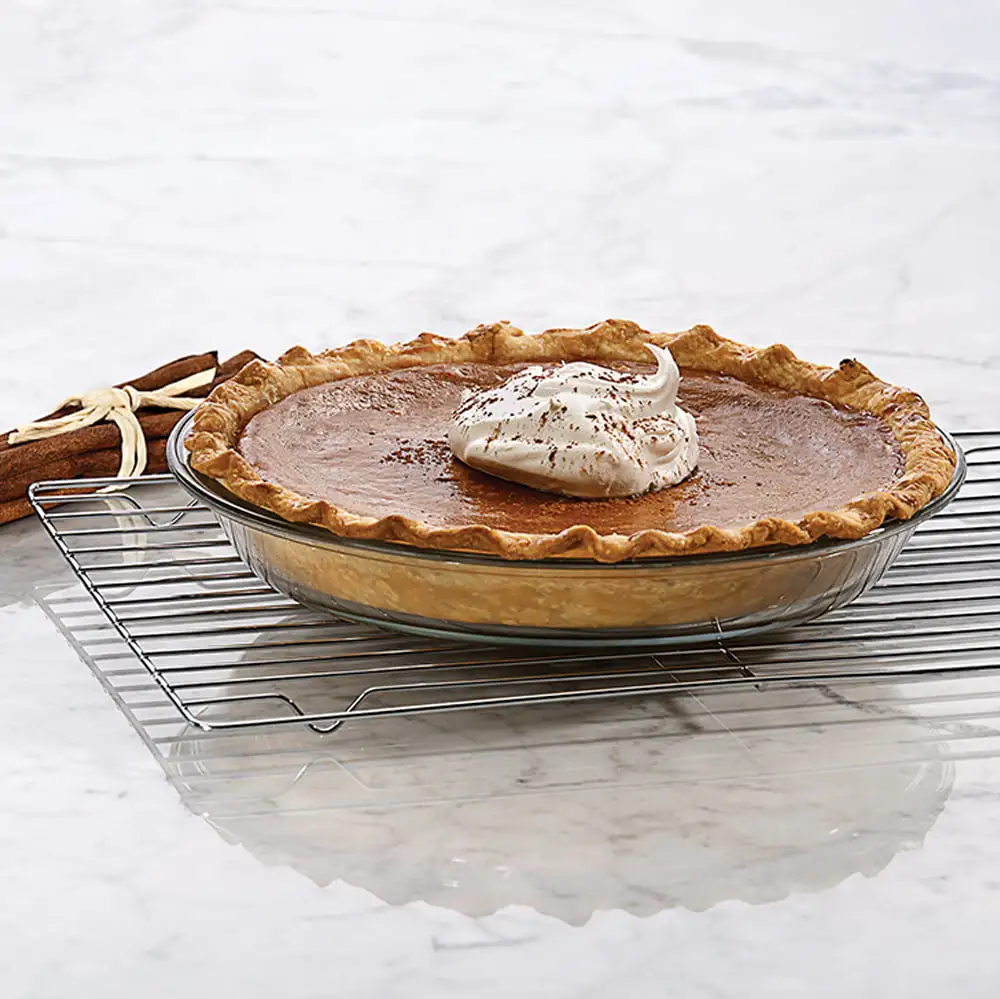 Anchor Hocking Bakeware Clear Glass 9 inch Round Pie Plate， Tempered Glass