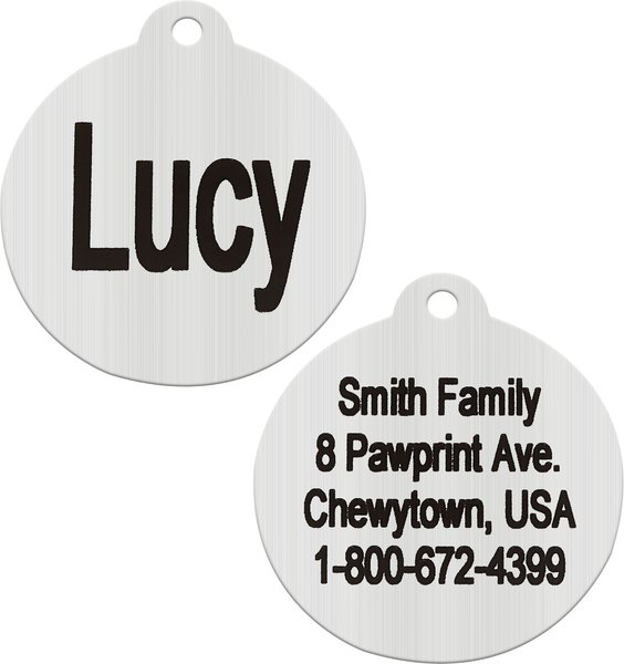 Frisco Personalized Dog and Cat Tag， Round