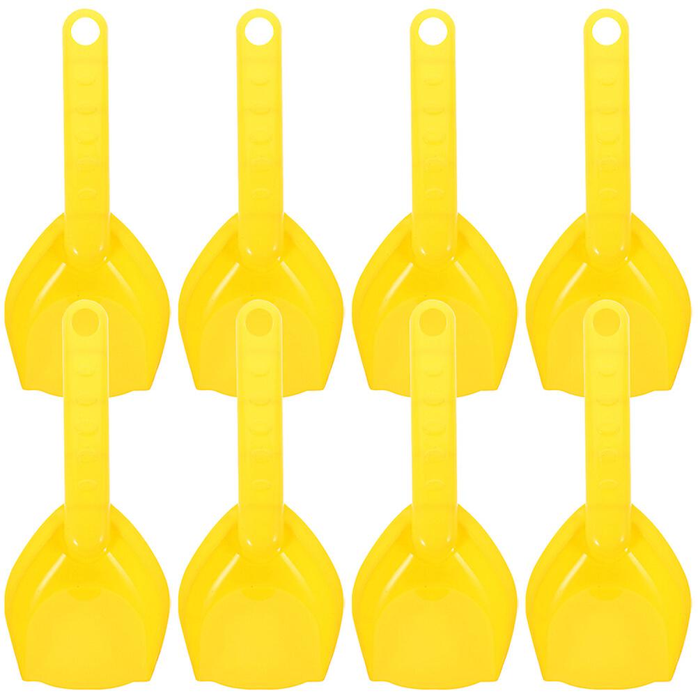 8pcs Beach Sand Shovels Plastic Beach Spade Scoops Beach Sand Toys Sandbox Digging Spade Toys