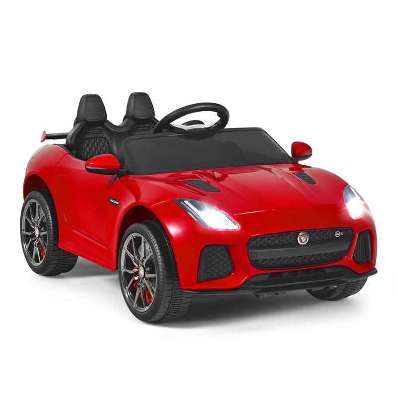 12V Jaguar F-Type SVR Licensed Kids Ride On Car, Battery Powered Riding Toy Car with Remote Control