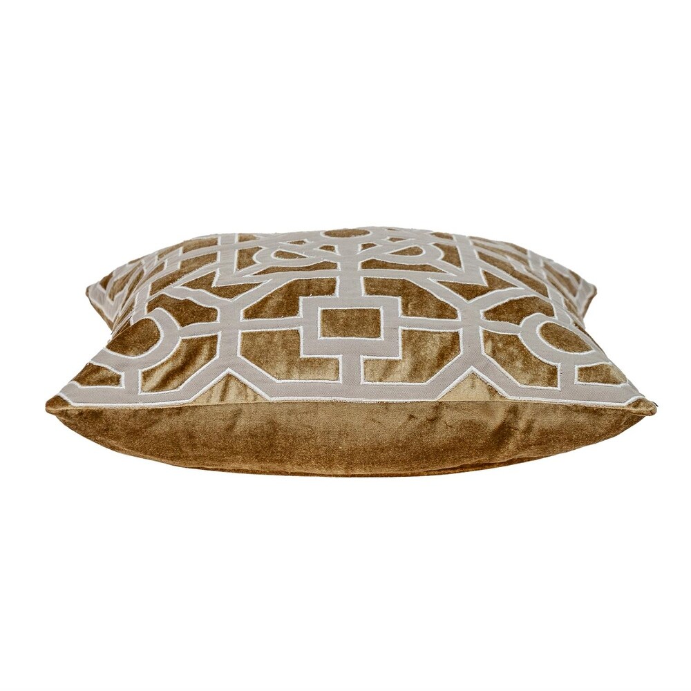 Parkland Collection Hazel Transitional Gold Throw Pillow