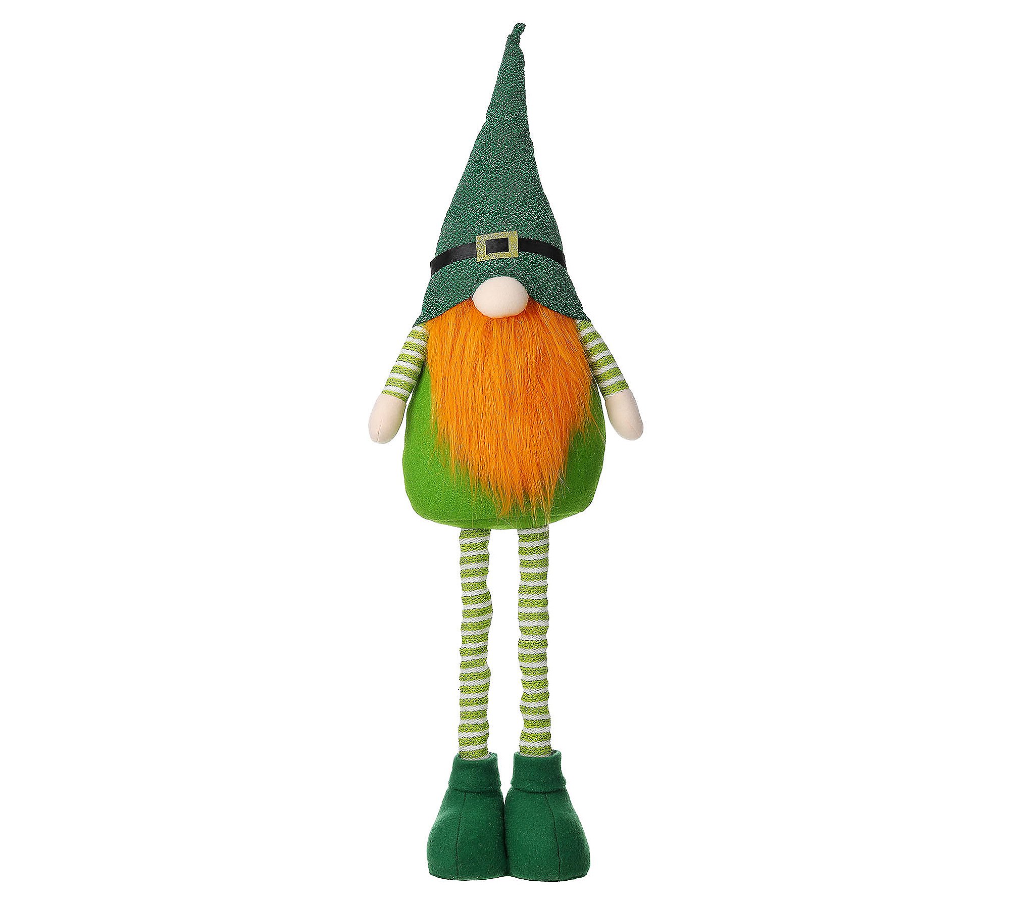 Glitzhome Telescoping Legs St. Patrick's Day Gn ome Leprechaun