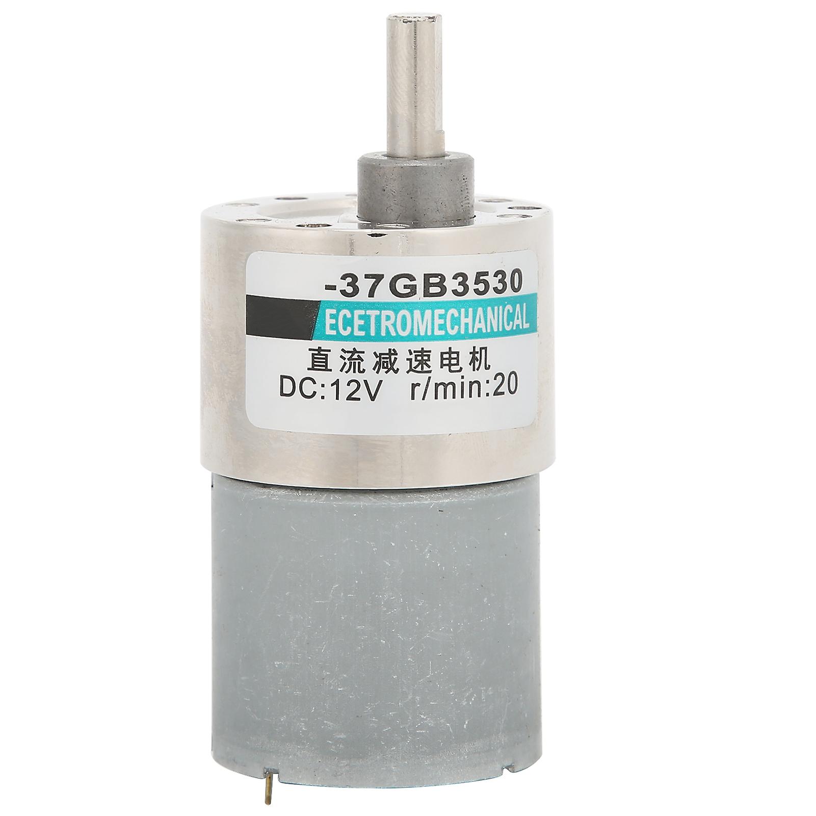 Dc Reduction Motor All Metal Gear Low Speed For Electronic Manufacturing Equipment 12v20rpm/min