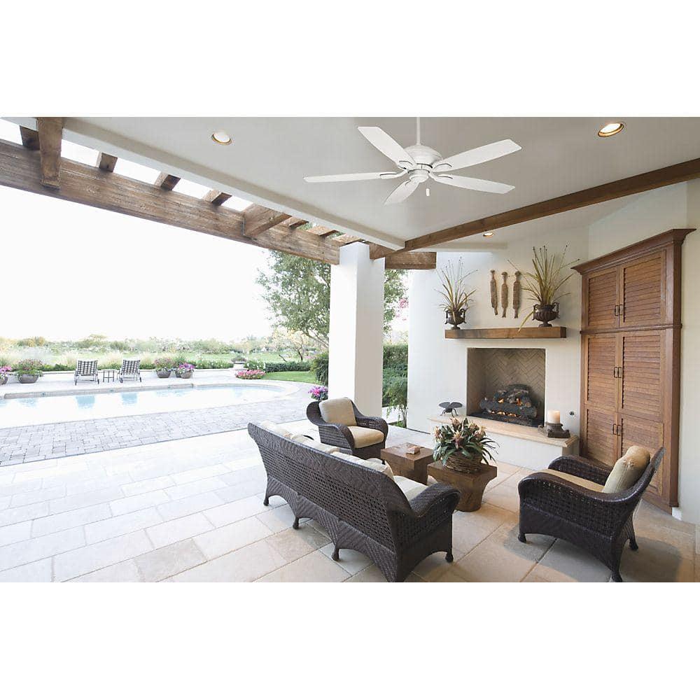 Casablanca Utopian 52 in IndoorOutdoor Snow White Ceiling Fan