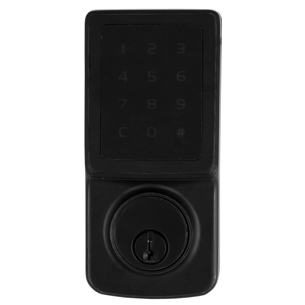 Defiant Matte Black Single Cylinder Electronic Touchscreen Deadbolt 32GA5XKD01BB