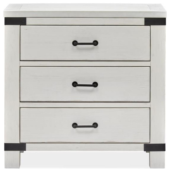 Magnussen B5321 Harper Springs Bachelor Chest WithMetal Decoration   Farmhouse   Accent Chests And Cabinets   by Unlimited Furniture Group  Houzz