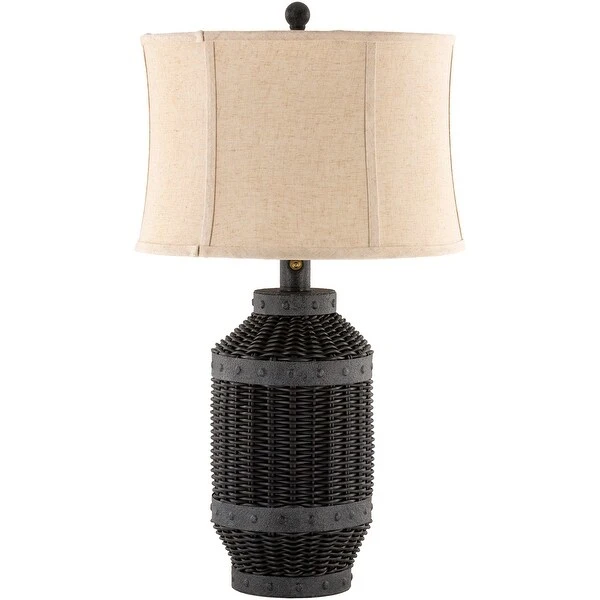 Teagan Indoor/ Outdoor Faux Wicker 29-inch Table Lamp - 29