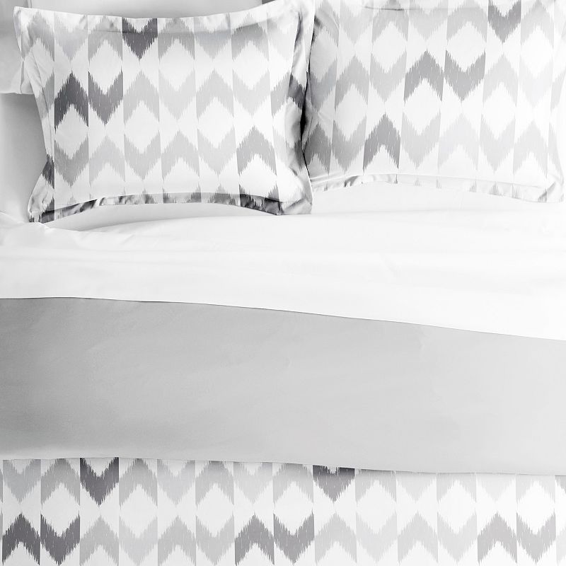 Home Collection Premium Ultra Soft Chevron Sleep Pattern Reversible Duvet Cover Set