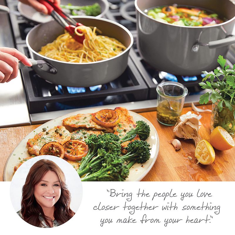 Rachael Ray Cucina 14-pc. Porcelain Enamel Nonstick Cookware and Measuring Cup Set