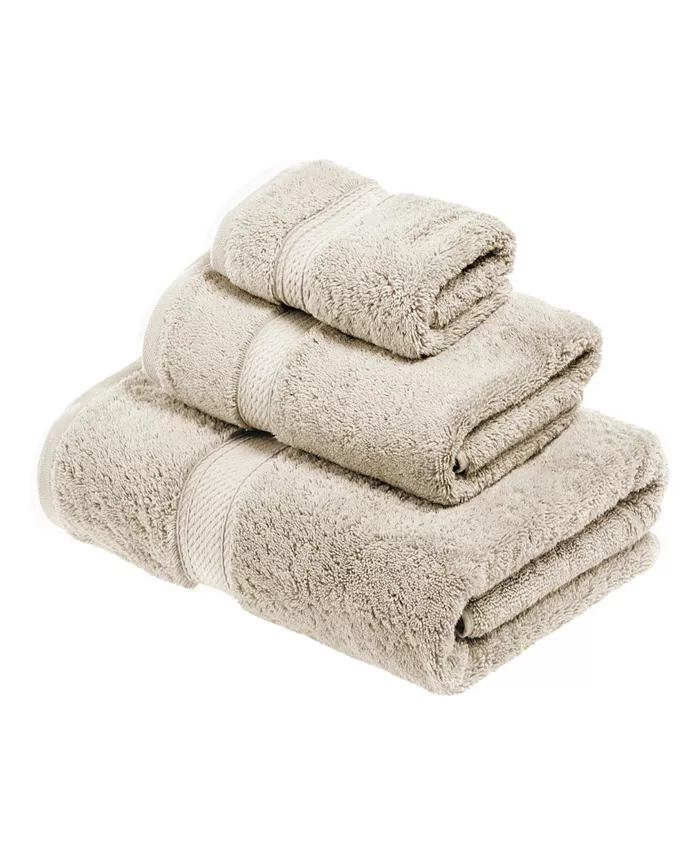 Superior Highly Absorbent Egyptian Cotton Ultra Plush Solid Bath Towel Set Collection