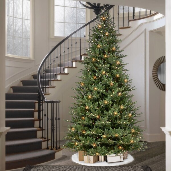 Puleo International 10 ft. PreLit Balsam Artificial Fir Tree