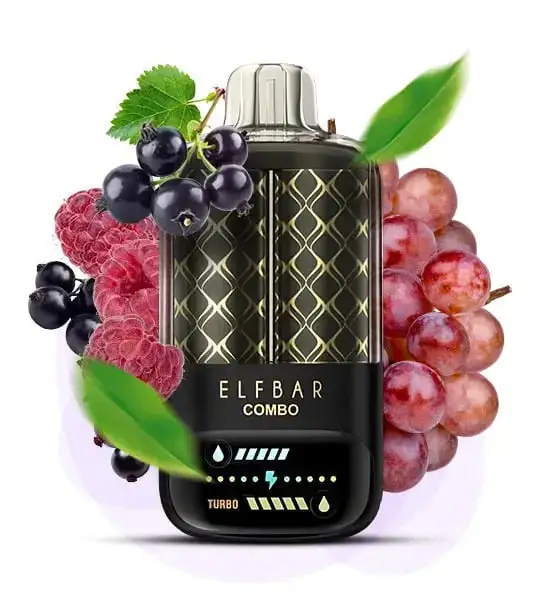 Elf Bar Combo 25000 Puffs - blackcurrant raspberry & grape