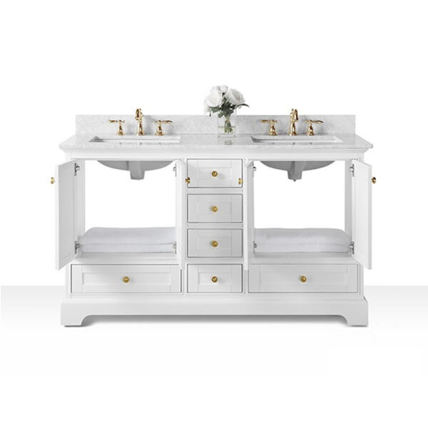 Audrey White 60-Inch Vanity Console