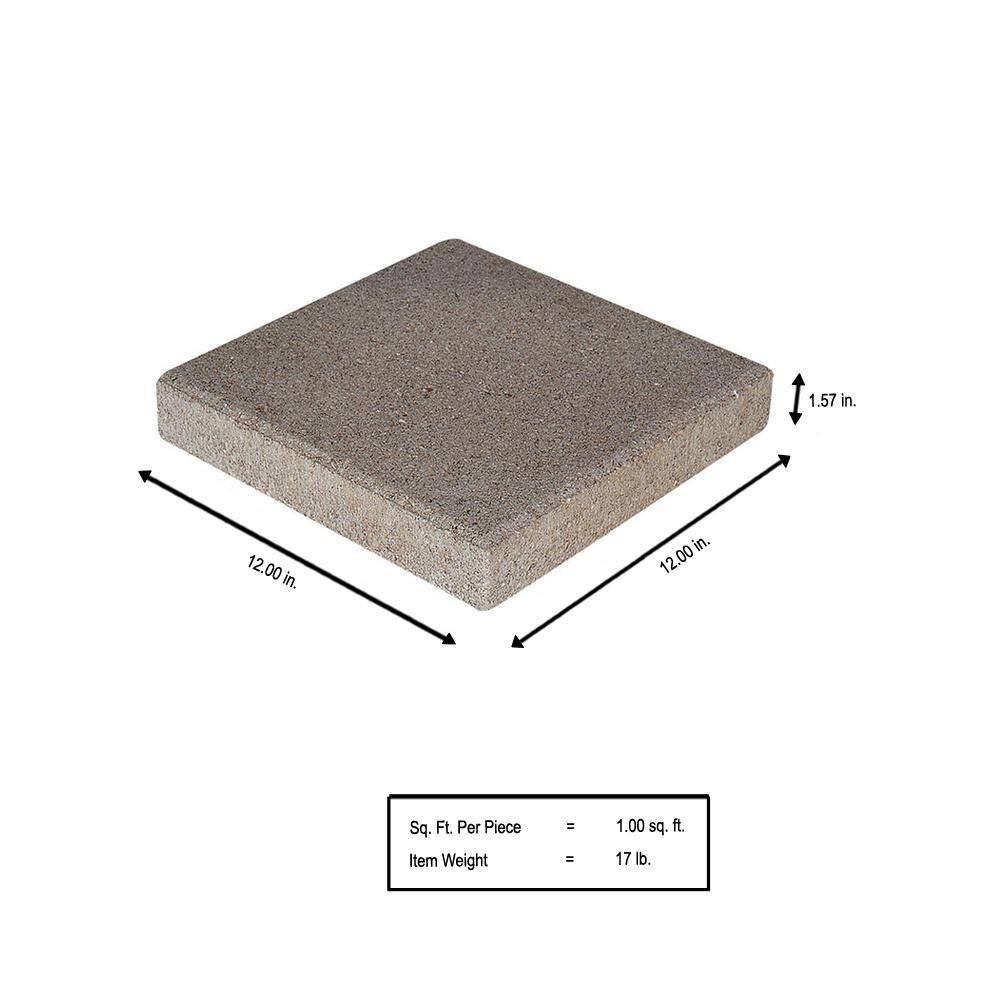 Pavestone 12 in. x 12 in. x 1.5 in. Limestone Texas Star Square Concrete Step Stone (168-Pieces168 sq. ft.Pallet) 72208